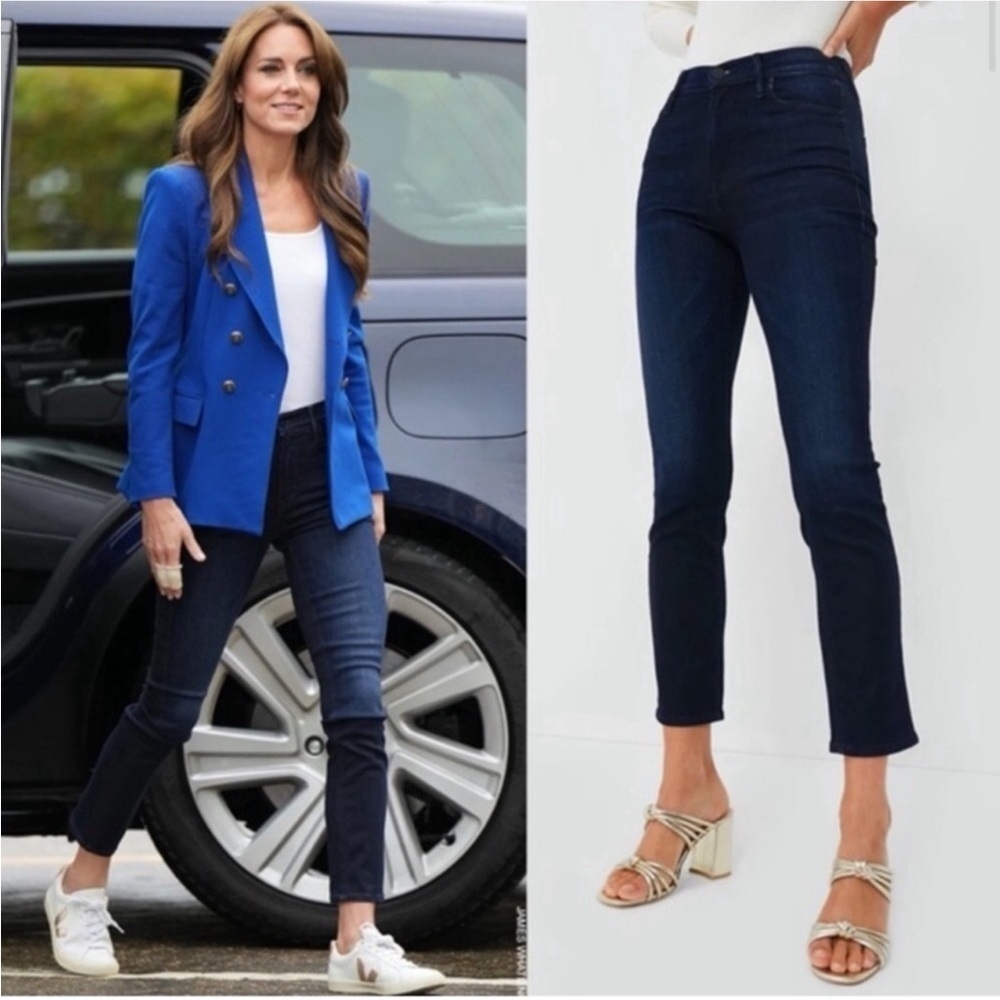 Mother The Mid Rise Dazzler Ankle in Now or Never Wash